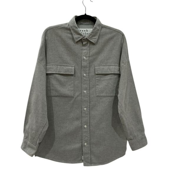Frank & Eileen McLoughlin Gray Melange Utility Shirt Size XS/S Fireside Flannel - Picture 6 of 16